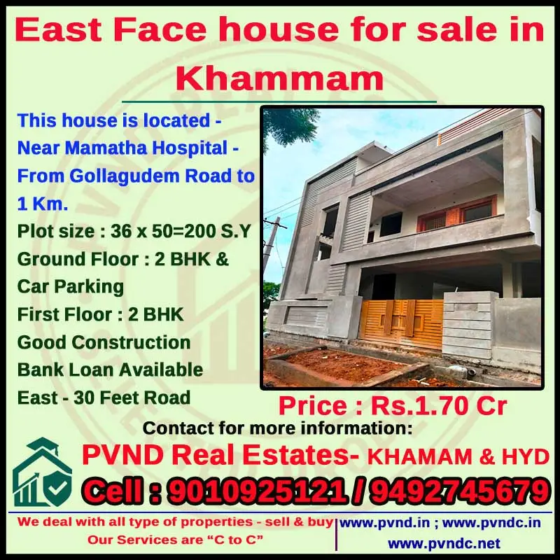 east facing house in khammam