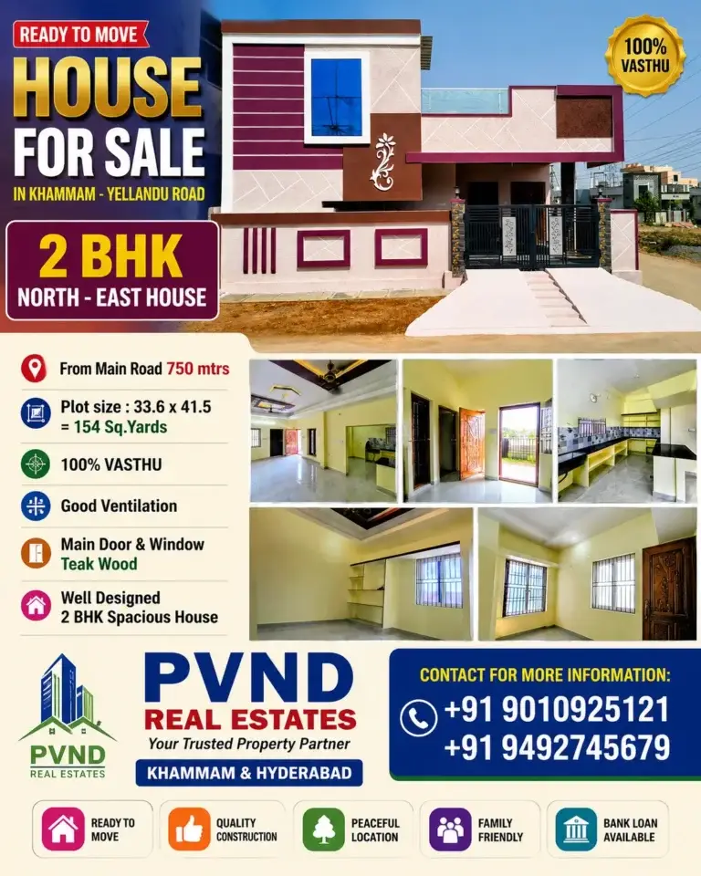 Ready to Move House for Sale in Khammam